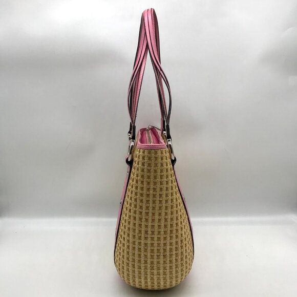 Maxx New York Pink Woven Shoulder Bag - Picture 3 of 11